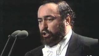 Luciano Pavarotti  Addio fiorito asil  1990  Milano  FIFA concert [upl. by Xirdnek]