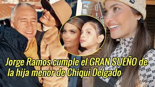 Jorge Ramos cumple el GRAN SUEÑO de la hija menor de Chiqui Delgado [upl. by Zeralda]