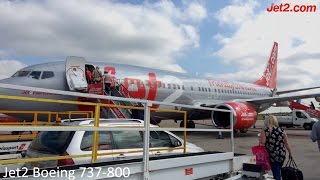 Jet2com Boeing 737800 Leeds Bradford to Arrecife lanzarote  full flight [upl. by Pavla]