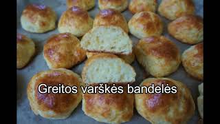 Kaip greitai iškepti bandeles Varškės bandelės  How to bake buns fast Curd buns [upl. by Drawyeh]