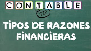 TIPOS DE RAZONES FINANCIERAS [upl. by Sergius]