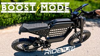 Ride1up Revv1 DRT  Boost Mode OnOff [upl. by Aloibaf]