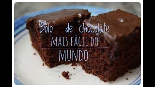 Bolo de chocolate mais fácil do mundo [upl. by Airotkiv396]