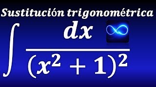 Integral por sustitución trigonométrica binomio al cuadrado en denominador [upl. by Dino]