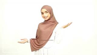 Tutorial 1 Shawl Cotton Jersey simple easy way [upl. by Newton925]