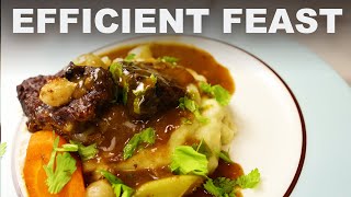 Easy big beef stew and roasted garlic mashed potatoes [upl. by Jena949]