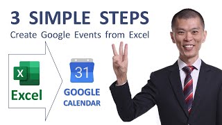 3 Simple Steps to Add Google Calendar from Excel [upl. by Pelag]