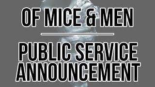 Of Mice amp Men  Public Service Announcement Lyrics · EspañolEnglish [upl. by Patrick]