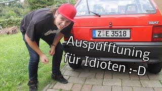 Auspuff lauter machen AuspuffTuning für Idioten XD [upl. by Lilah]