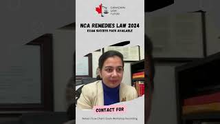 NCA Remedies Law 2024  Exam Success Pack Available [upl. by Galitea]