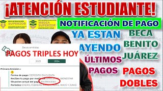 🎁📢¡HAY NUEVAS FECHAS DE PAGO urge 💸🎯 BECA BENITO JUAREZ DEPOSITO ENERO 2024 x Pago TRIPLE [upl. by Ninette]