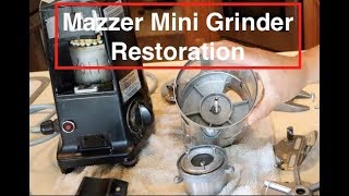 Mazzer Mini Coffee Grinder Restoration Project quotDonequot [upl. by Waers]