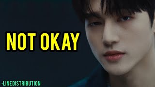 ATEEZ  NOT OKAY Line Distribution [upl. by Crin]