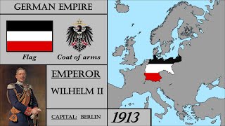 German Empire 18711918 History Every Year EUROPE ONLY [upl. by Nyre]