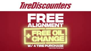 FREE Full Synthetic Oil change plus a FREE Alignment with any 4tire Purchase [upl. by Ramedlab]