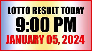 Lotto Result Today 9pm Draw January 5 2024 Swertres Ez2 Pcso [upl. by Imotas143]