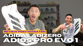 Corrí un maratón con las Adizero Adios Pro Evo 1  Review [upl. by Wisnicki]