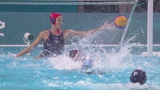 Womens Water Polo Preliminary Round  HUN v USA  London 2012 Olympics [upl. by Brader519]