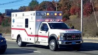 Foxborough Fire Department Rescue 27 Responding [upl. by Ylyl]