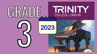 TRINITY Grade 3 Piano 2023  Piano Exam Pieces from 2023 [upl. by Feledy]