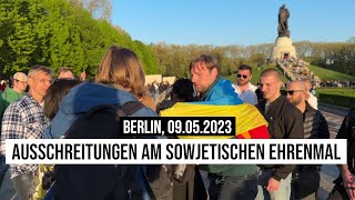 09052023 Berlin Ausschreitungen Sowjetisches Ehrenmal Treptow Tag der Befreiung vom Faschismus [upl. by Apfel]