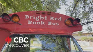 ‘Bright red book bus’ gets Kamloops BC children reading during summer [upl. by Eintruok238]