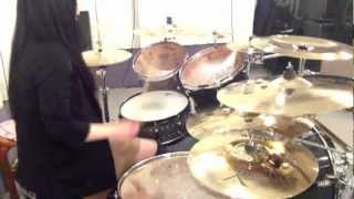 Children Of Bodom quotHate Crew Deathrollquot Drumcover by Fumie Abe [upl. by Kiki879]