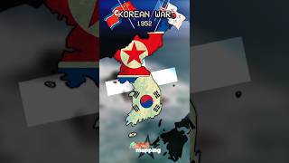 Korean War Map shorts koreanwar korea war geography mapping maps northkorea southkorea [upl. by Conan]