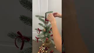 Decorating a Mini Christmas Tree christmas christmasdecor christmas2024 christmastree [upl. by Chucho600]