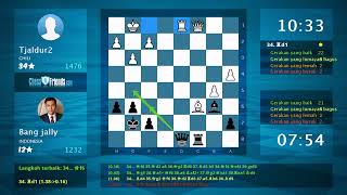 Analisis Permainan Catur Tjaldur2  Bang jally 01 Oleh ChessFriendscom [upl. by Bullion]