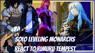 Solo Leveling Monarchs React To Rimuru Tempest  Gacha Reaction  Rimuru x Chloe [upl. by Marquis]