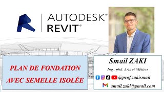 TP14 CREATIONN DE PLAN DE FONDATION AVEC SEMELLE ISOLÉE SUR REVIT [upl. by Schofield]