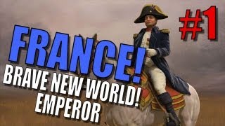 Civilization 5 Brave New World France Pt 1 Emperor  The Polynesian Border [upl. by Ennairej54]