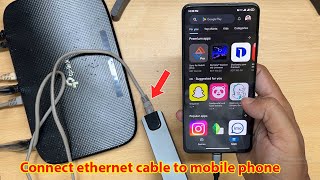 How to connect ethernet cable to mobile phone [upl. by Edals203]