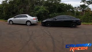 CIVIC 20 G9 vs COROLLA 20  O teste mais pedido do ano [upl. by Ain595]