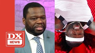 50 CENT Admits Hanging Upside Down At Super Bowl Was A “Mistake” 😂 [upl. by Bernarr]