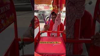 Hardworking man selling ice pops at just ₹20 😱😭 icepop popsicle streetfood shorts [upl. by Eelahc938]