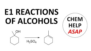 E1 reactions on alcohols [upl. by Ynaoj]