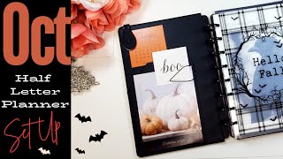 I Cant Believe I Didnt Use It October Half Letter Planner Set Up Feat Janes Agenda [upl. by Adamis298]