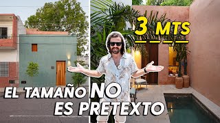 Tour de casa ANGOSTA que ESCONDE MUCHOS espacios 2 piscinas y el MEJOR ROOFTOP 🔥 [upl. by Alley]