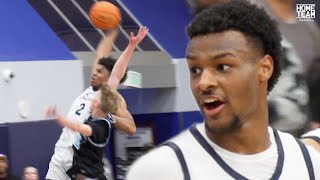 Bronny James amp Isaiah Elohim TURN UP for Sierra Canyon vs Saugus [upl. by Lleruj246]