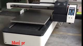 600mm900mm Big Two Three Head Flatbed UV Printer [upl. by Eniluap]