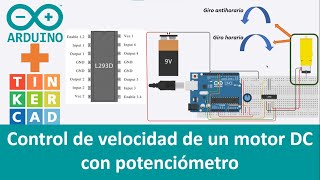 Control de dirección y velocidad de motor DC con NE555 y Puente H [upl. by Vyky]