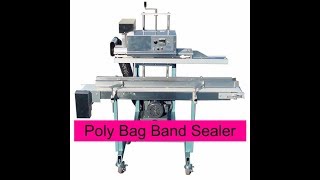 Poly Bag Horizontal Band Sealer  APM VCBS Band Sealer [upl. by Sirret41]