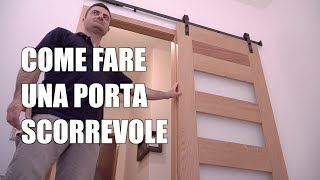 COME FARE UNA PORTA IN LEGNO  Con vetri  Lavorazione del legno  Falegnameria [upl. by Terrej]