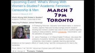 Janice Fiamengo lecture coming up7pm March 7th in Toronto Be there [upl. by Bushweller]