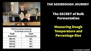 The SECRET of Bulk Fermentation Measuring Dough Temperature and  Rise  The TwoFactor Method [upl. by Pazia]