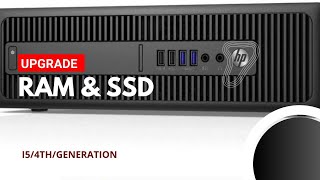 Hp Elitedesk 800 G1 SFF Review amp Upgrade SSD Drive amp Ram amp Hard Drive [upl. by Arriet819]