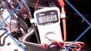 Testing Alternator Output and Battery Voltage of Royal Enfield Motorcycle G5 [upl. by Eellehs]