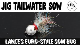 Fly Tying Tutorial Jig Tailwater Sow Bug EURO NYMPH [upl. by Tioneb]